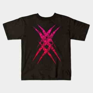 Abstract Red Emblem Kids T-Shirt